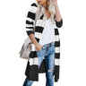 Stripped Long Cardigan