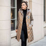 Stylish and Functional Mid-Length Women's Glossy Padded Vest Coat