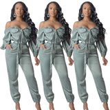 Stylish shoulder less Jumpsuit