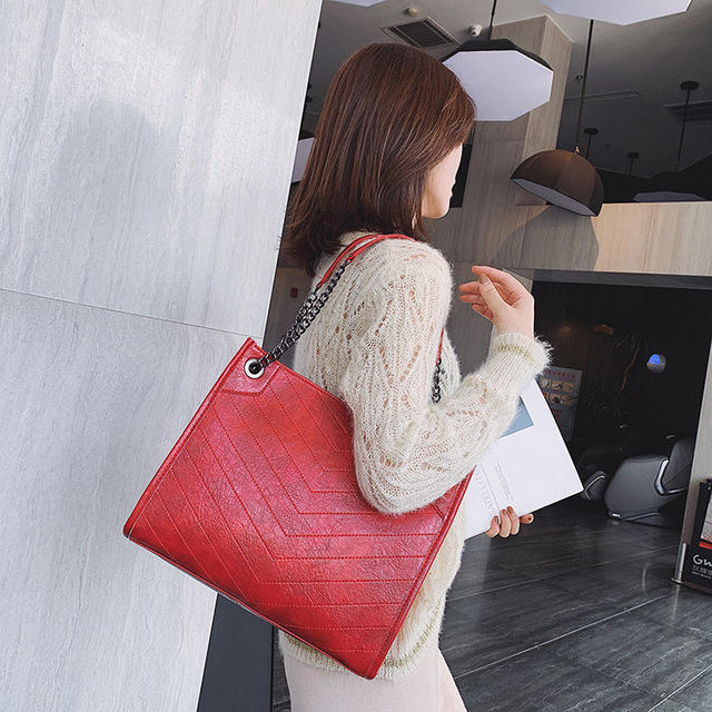 Stylish Women's PU Leather Shoulder Bag