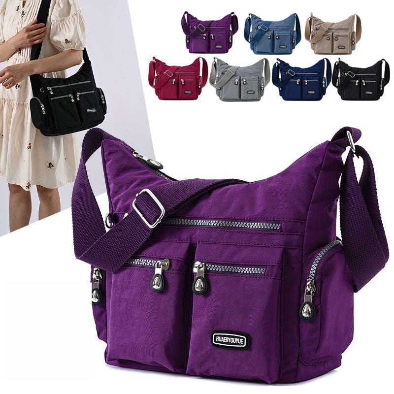 Stylish Women's Waterproof Crossbody Shoulder Bag with Multiple Pocket