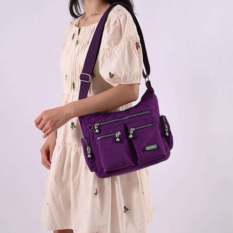 Stylish Women's Waterproof Crossbody Shoulder Bag with Multiple Pocket