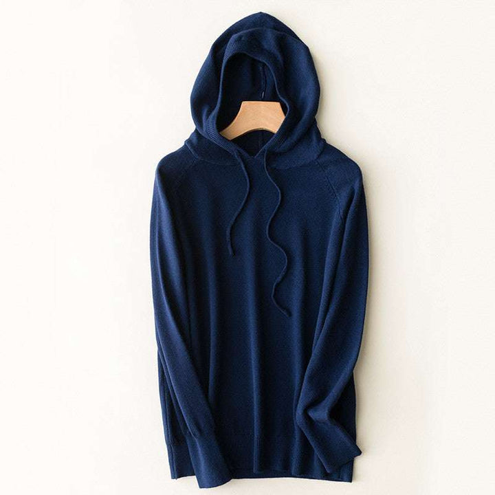 Thin Loose Fitting Hooded Sweater