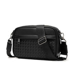 Trendy PU Leather Small Shoulder Bag in Black