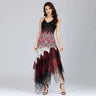 Tunic Women Party Dresses Shiny Rhinestones Sundress Costume