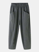 Urban Casual Loose Harem Pants Elastic Waist