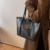 Urban Chic Soft Leather Shoulder Tote Bag