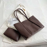 Urban Chic Soft Leather Shoulder Tote Bag