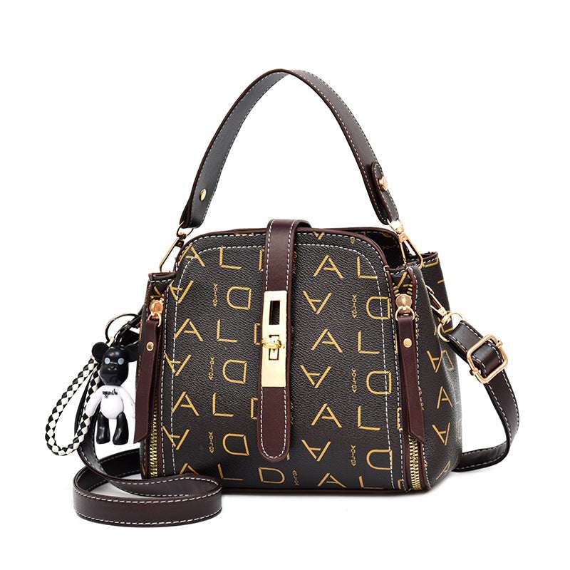 Vintage PU Leather Messenger Bag for Women