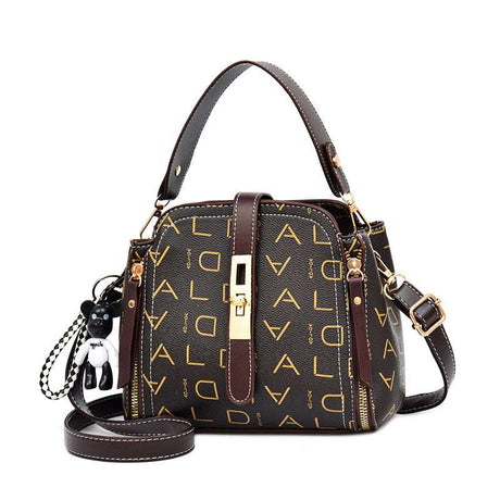 Vintage PU Leather Messenger Bag for Women