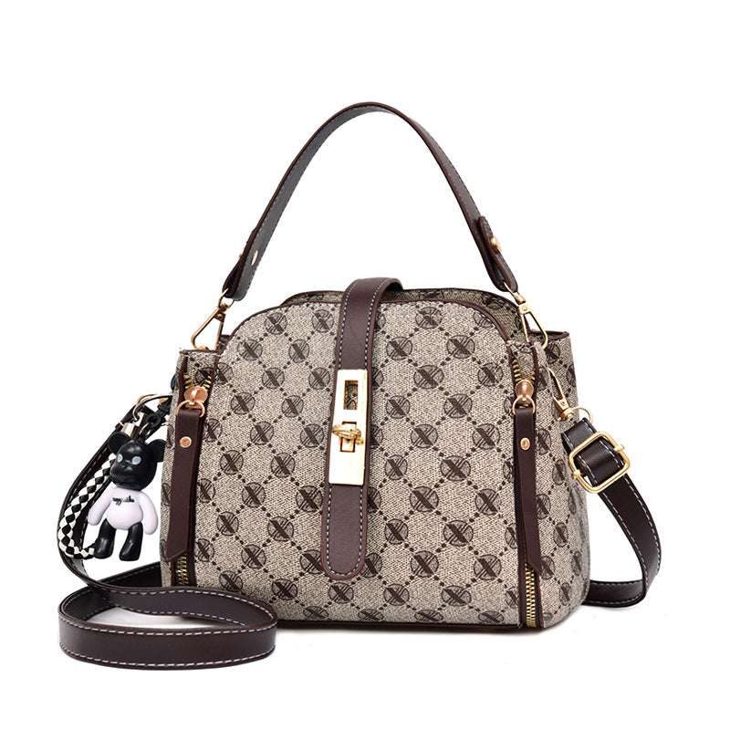 Vintage PU Leather Messenger Bag for Women