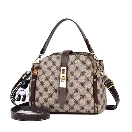 Vintage PU Leather Messenger Bag for Women