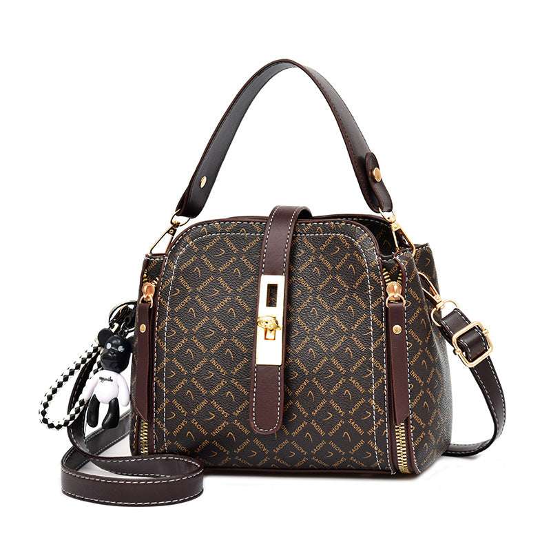 Vintage PU Leather Messenger Bag for Women