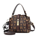 Vintage PU Leather Messenger Bag for Women