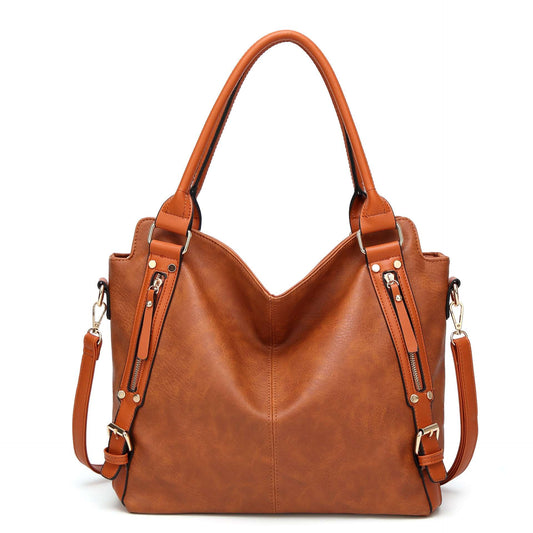 Vintage PU Tote Bag for Women