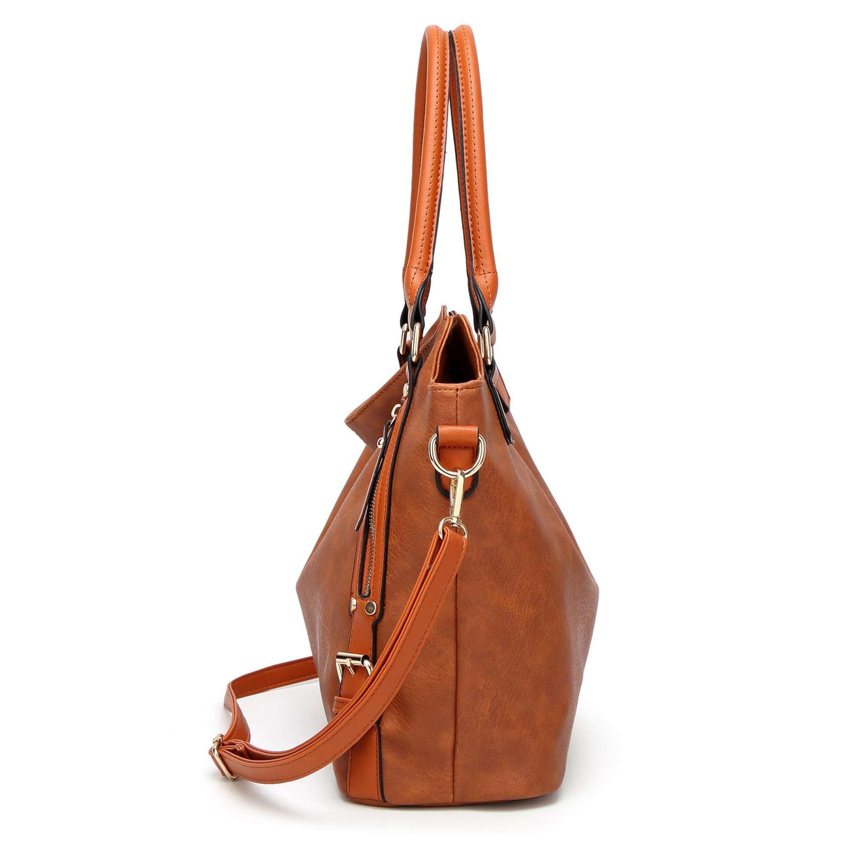 Vintage PU Tote Bag for Women