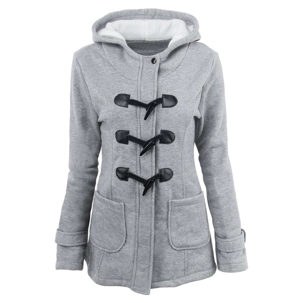 Women's new horn button Long down coat