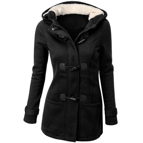 Women's new horn button Long down coat