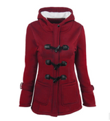 Women's new horn button Long down coat