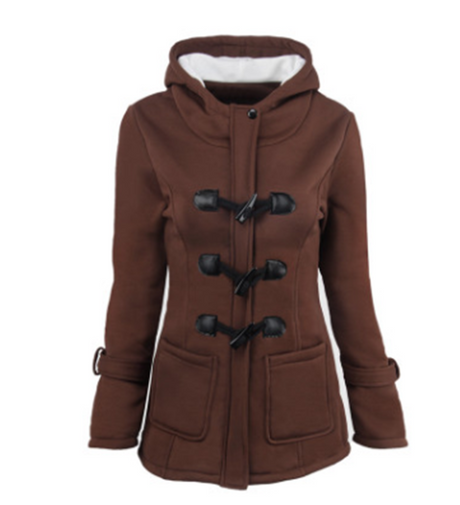 Women's new horn button Long down coat