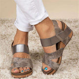 Wedge heel Roman women's high heel sandals