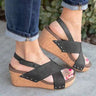 Wedge heel Roman women's high heel sandals