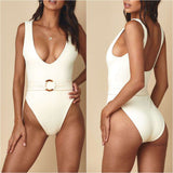 White one Piece Swimsuit