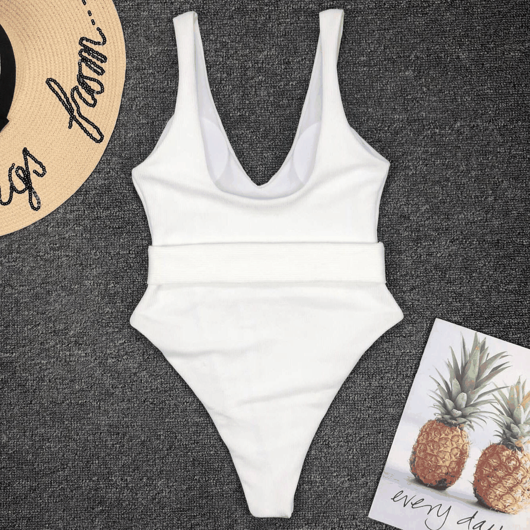 White one Piece Swimsuit
