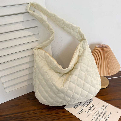 Winter Fashion Tote Shoulder Bag for Women with Warm Lining