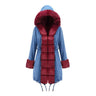 Women's Cotton Jacket With Hooded Coat And Fur Collar