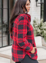 Cozy Plaid Chenille Pullover Sweater for Women