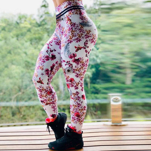Women's Flower Patten leggings-yoga pants