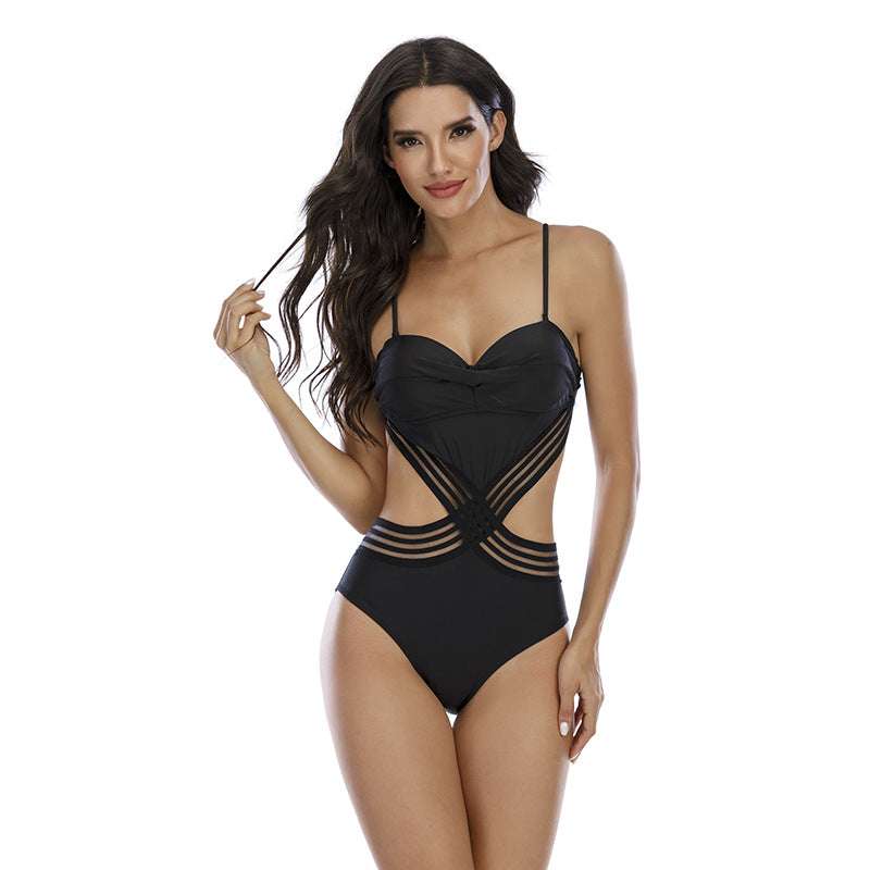 Women's Heart Shape Swimsuit  Backless Swimsuit