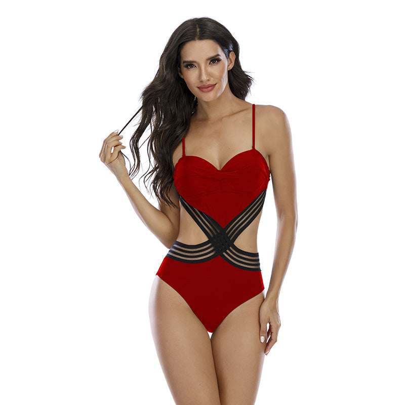 Women's Heart Shape Swimsuit  Backless Swimsuit