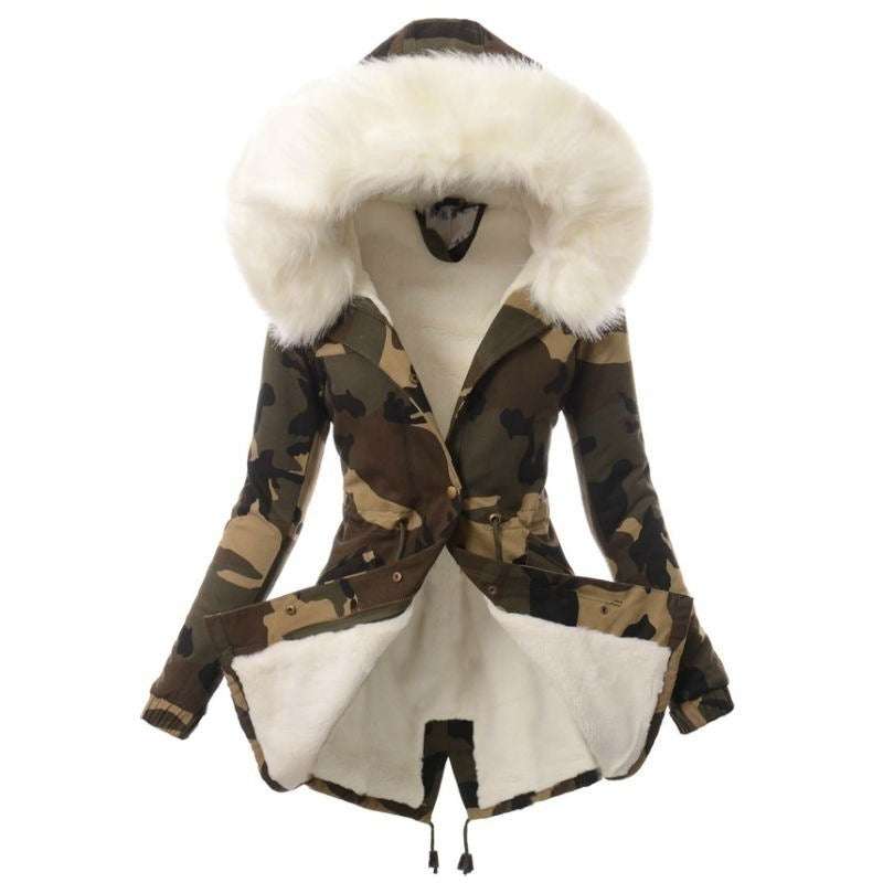 Jacket with Large Fur Collar