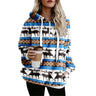 Women's Printed Christmas Sweater for Autumn and Winter