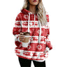 Women's Printed Christmas Sweater for Autumn and Winter