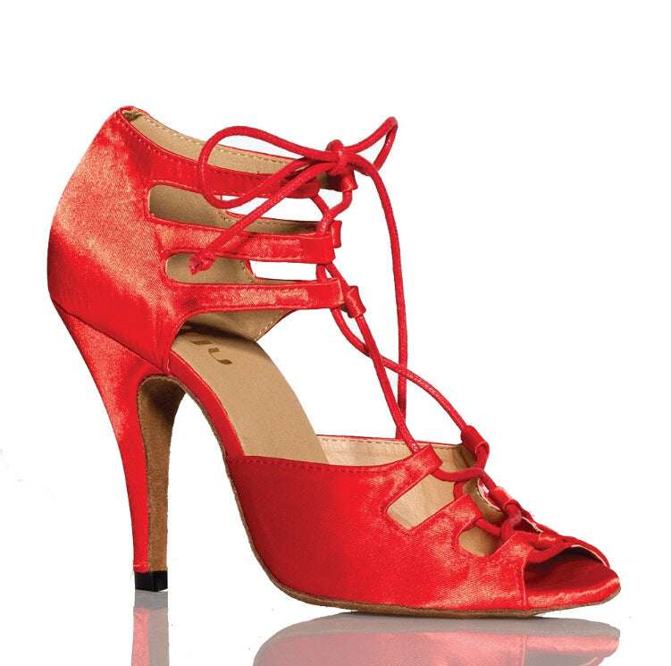 Women's Red Low Heel Dance Shoes High Heel
