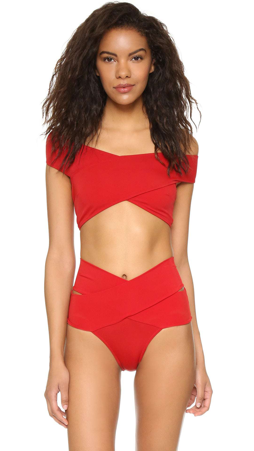 Women's split swimsuit high waist swimsuit