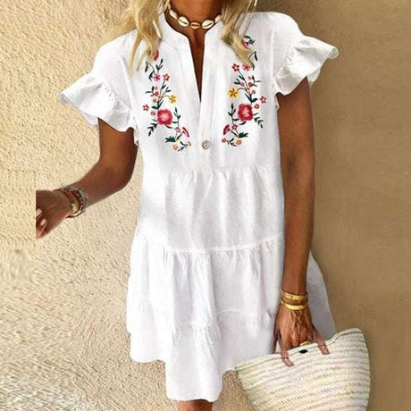 Women’s Stylish Vintage Floral Dress