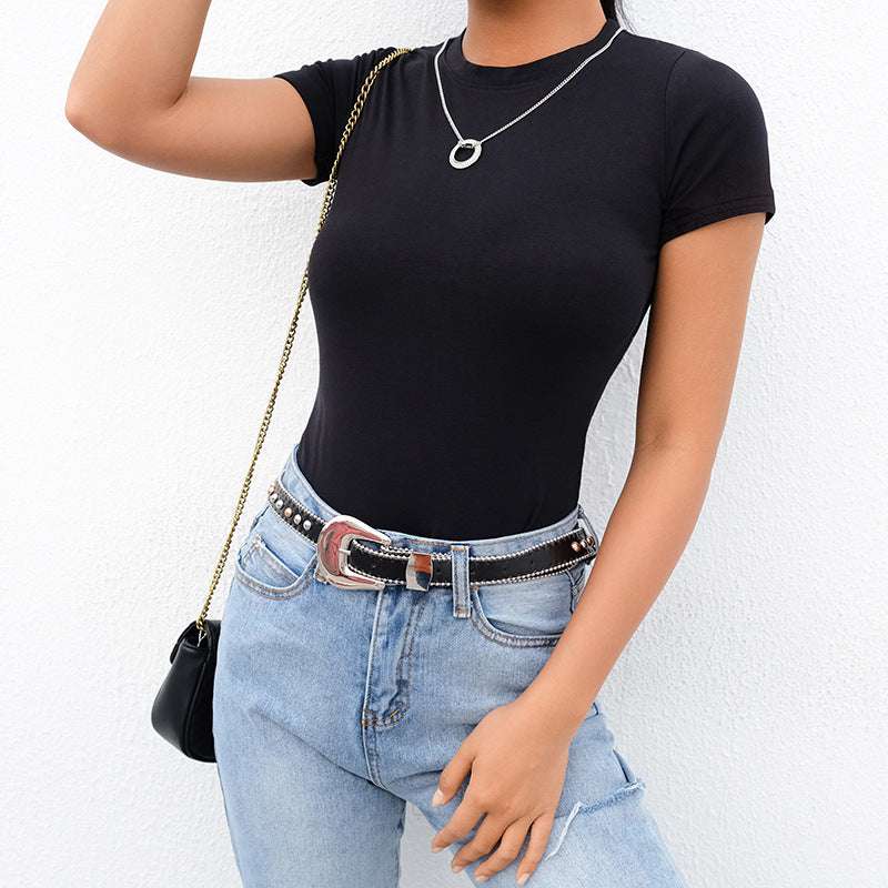 Women's Tight Short Sleeve Tops